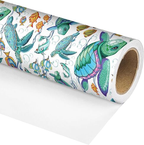 Vnaaem Dinosaur عيد ميلاد ورق التغليف لفة للبنين Girls Kids - Green Dinosaur Gift Wrap for Baby Shower Holiday Dinosaur Form in Saudi Arabia