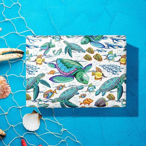 Vnaaem Dinosaur عيد ميلاد ورق التغليف لفة للبنين Girls Kids - Green Dinosaur Gift Wrap for Baby Shower Holiday Dinosaur Form in Saudi Arabia