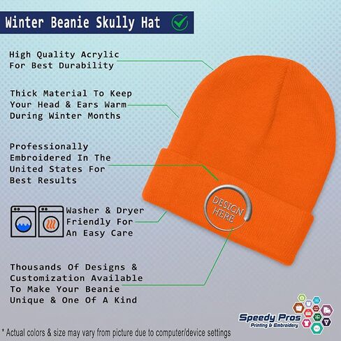 Custom Beanie for Men & Women Pembroke Welsh Corgi Dog B Embroidery Acrylic Skull Cap Hat Black Design Only in Kuwait