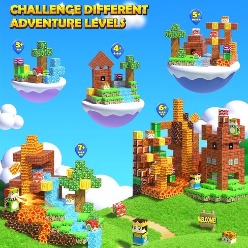 الكتل المغناطيسية 100pcs متداخلة متراخية متتالية متداخلة للأطفال الأعمار 3+ تيار المغناطيس اللعب الإبداعي 3 4 5 6 7 8 9 10 11 12 سنة الأولاد هدايا عيد ميلاد الفتيات in Kuwait