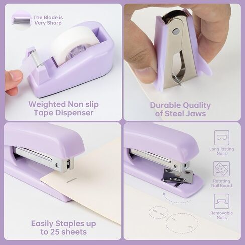 Teal Office Supplies, Teal Office Supplies and Accessories, Mint Green Stapler and Tape Dispenser Set for Women, Green Office Desk Accessories, Office Gift for Women, Office Lady, Coworkers in Saudi Arabia