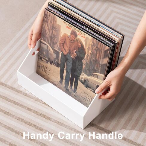 تخزين سجل Eletecpro Vinyl لا يوجد مجموعة من الأكريليك مع Carry Handle ، ويحمل ما يصل إلى 40 LPS ، وصندوق سجل متعدد الوظائف لتخزين أغلفة الألبوم ، والمنظم الأنيق على المكتب للمنزل in Saudi Arabia
