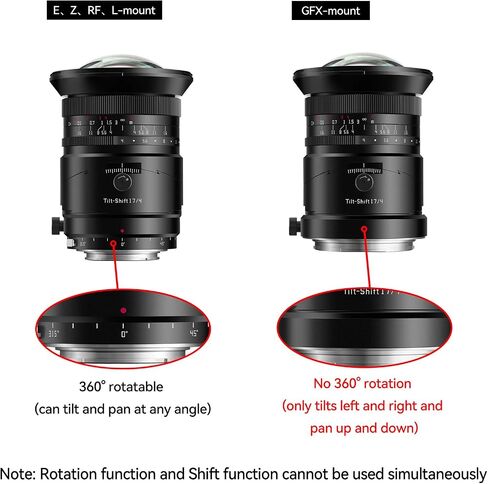 TTARTISAN 17mm f/4 Tilt-Shift for GFX Mount, Full Frame Tilt Shift 17mm f4 Manual Focus Lens (GFX Mount) in Saudi Arabia