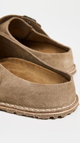 بيركنستوك LUTRY Premium Suede Suede Leather قباقيب للسيدات باللون الأسود 42 US 11 in Kuwait