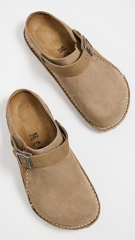 بيركنستوك LUTRY Premium Suede Suede Leather قباقيب للسيدات باللون الأسود 42 US 11 in Kuwait