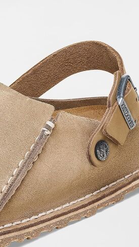 بيركنستوك LUTRY Premium Suede Suede Leather قباقيب للسيدات باللون الأسود 42 US 11 in Kuwait