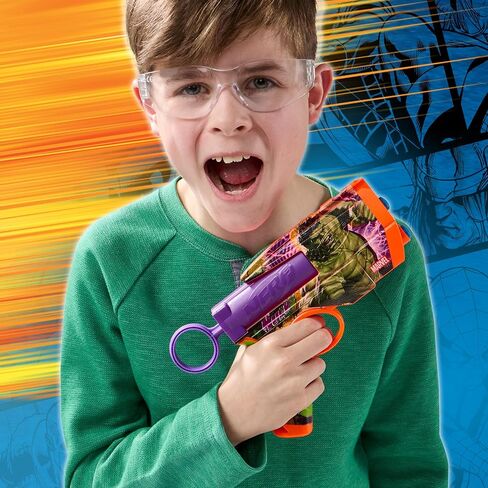 Nerf Marvel Iron Man Dart Blaster | 4 NERF N1 FOAM SWARTS | تصاميم الجلد المستوحاة من الرجل الحديد | هدايا الأطفال | ألعاب وألعاب في الهواء الطلق للأعمار 8+ (Amazon Exclusive) in Kuwait
