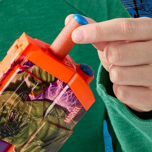 Nerf Marvel Iron Man Dart Blaster | 4 NERF N1 FOAM SWARTS | تصاميم الجلد المستوحاة من الرجل الحديد | هدايا الأطفال | ألعاب وألعاب في الهواء الطلق للأعمار 8+ (Amazon Exclusive) in Kuwait