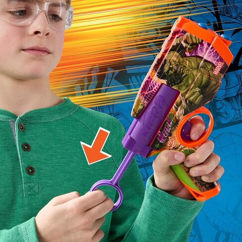 Nerf Marvel Iron Man Dart Blaster | 4 NERF N1 FOAM SWARTS | تصاميم الجلد المستوحاة من الرجل الحديد | هدايا الأطفال | ألعاب وألعاب في الهواء الطلق للأعمار 8+ (Amazon Exclusive) in Kuwait