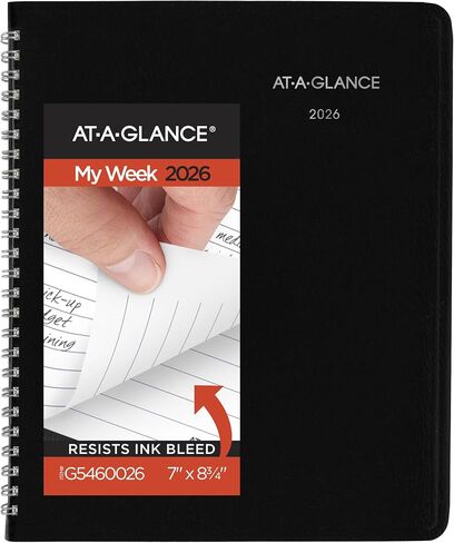 AT-A-GLANCE 2026 Planner Refill ، أسبوعيًا وشهريًا ، 7 "× 8.75" ، متوسطة ، تنفيذية ، Dayminder ، إعادة الملء لمخططي خط G545 (G5455026) in Kuwait