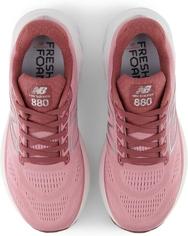 حذاء الجري Fresh Foam X 880 V15 للنساء من New Balance، عنابي مغسول/وردي تافي/فضي معدني، 10 M in Saudi Arabia