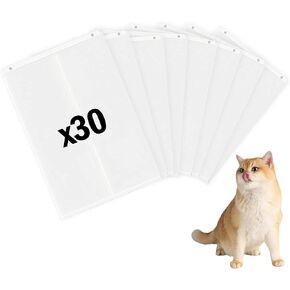 ترقية بطانات قمامة القمامة تصميم للحيوانات الأليفة*ثلج الثلج+ صندوق القمامة ، 60 جهاز كمبيوتر الشخصي حقائب أدراج النفايات ذاتيا لصندوق القمامة القط التلقائي (60 جهاز كمبيوتر) in Kuwait