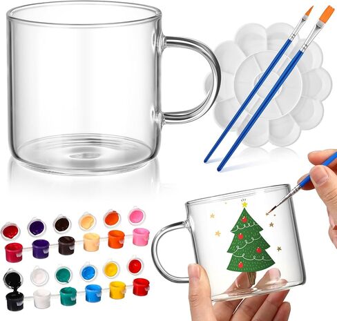Soulchen Fall Pumpkin Mug 7 Pcs Paint Your Own Mug Kit DIY Cup Painting Kit for Halloween Fall Ceramic Pumpkin Coffee Cup Set Craft Project Thanksgiving Gifts in Saudi Arabia