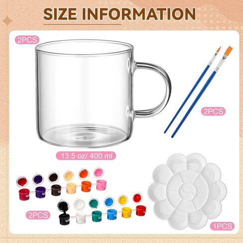 Soulchen Fall Pumpkin Mug 7 Pcs Paint Your Own Mug Kit DIY Cup Painting Kit for Halloween Fall Ceramic Pumpkin Coffee Cup Set Craft Project Thanksgiving Gifts in Saudi Arabia