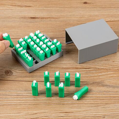 ALPHABET ATMES للطين ، طوابع أحرف للطين البوليمر ، الأبجدية الكبيرة الصغيرة وختمات الأرقام لطوائم الفخار والحرفية DIY (1 مجموعة أبجدية كبيرة) in Kuwait