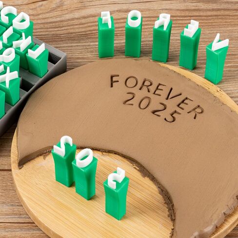 Alphabet Stamps for Clay, Letter Stamps for Polymer Clay, Mini Uppercase Alphabet and Numbers Stamps for Pottery Clay and DIY Craft (1 Set Uppercase Alphabet) in Saudi Arabia
