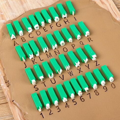 Alphabet Stamps for Clay, Letter Stamps for Polymer Clay, Mini Uppercase Alphabet and Numbers Stamps for Pottery Clay and DIY Craft (1 Set Uppercase Alphabet) in Saudi Arabia