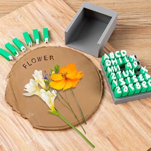 Alphabet Stamps for Clay, Letter Stamps for Polymer Clay, Mini Uppercase Alphabet and Numbers Stamps for Pottery Clay and DIY Craft (1 Set Uppercase Alphabet) in Saudi Arabia
