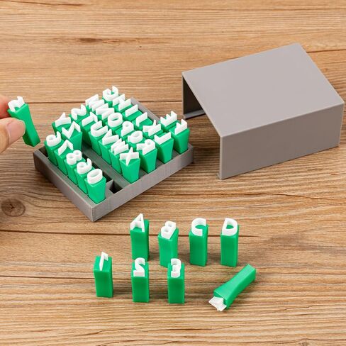 Alphabet Stamps for Clay, Letter Stamps for Polymer Clay, Mini Uppercase Alphabet and Numbers Stamps for Pottery Clay and DIY Craft (1 Set Uppercase Alphabet) in Saudi Arabia