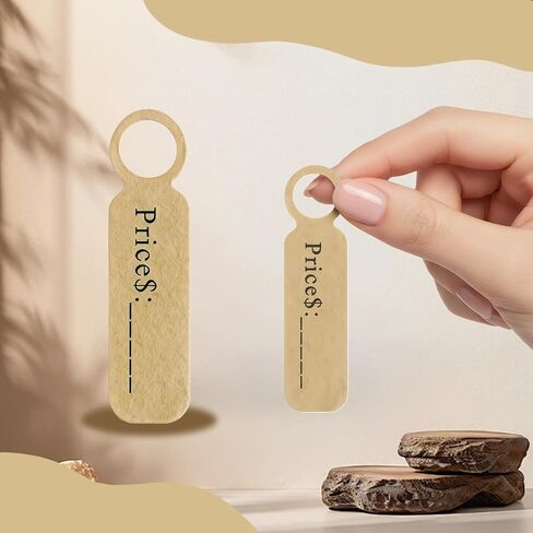 100pcs علامات السعر العلامة عرض سعر تسمية تسمية العلامة العلامات للمنتج للملابس العلامات تسميات أسعار المجوهرات (أبيض+كرافت) in Kuwait