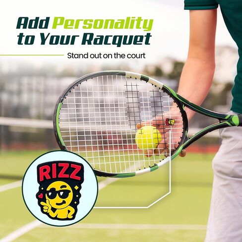 مُرطب مضارب التنس - تصميمات لطيفة - ممتص صدمات التنس للمضارب لتقليل الاهتزاز والضوضاء - ملحقات آمنة وسهلة التركيب للاعبين من جميع المستويات in Kuwait