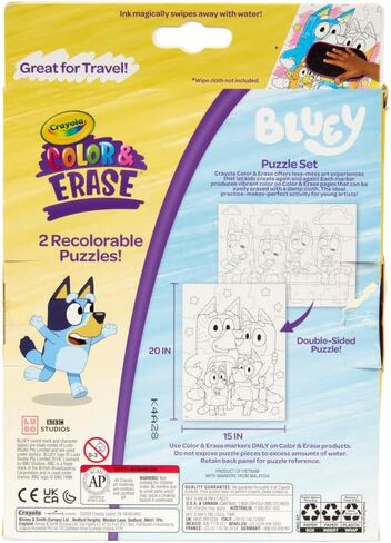 Crayola Bluey Create & Color Art Case (75+pcs), Bluey Coloring Pages & Stickers, Kids Art Kit, Bluey Gift for Girls & Boys, 5+ in Saudi Arabia