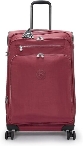 حقيبة كيبلينغ الجديدة يوري سبين متوسطة الحجم ذات 4 عجلات، لون أسود in Kuwait