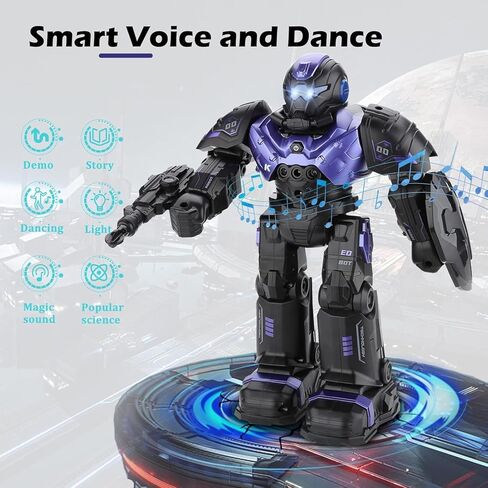 Kids Robot Toys, Remote Control Robot, Programmable Robot with Recorded Voice Music Dance Control, Gift for Toddler Boys and Girls in Kuwait