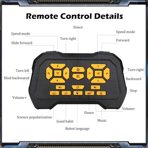 Kids Robot Toys, Remote Control Robot, Programmable Robot with Recorded Voice Music Dance Control, Gift for Toddler Boys and Girls in Kuwait