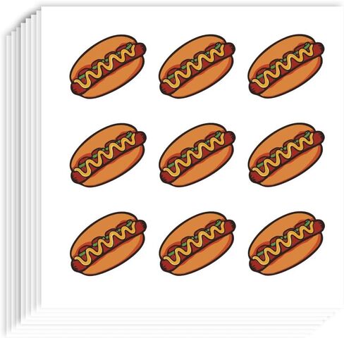 AHANDMAKER 400Pcs Self-Adhesive Planner Stickers, Hamburger Stickers FoodStickers Decals for Planner Calendar Scrapbook Crafting Party Decor Gift Bag Seal Theme Party Decor, 0.5 Inch in Saudi Arabia