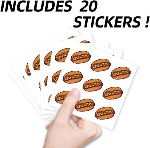 AHANDMAKER 400Pcs Self-Adhesive Planner Stickers, Hamburger Stickers FoodStickers Decals for Planner Calendar Scrapbook Crafting Party Decor Gift Bag Seal Theme Party Decor, 0.5 Inch in Saudi Arabia