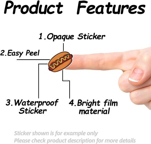 AHANDMAKER 400Pcs Self-Adhesive Planner Stickers, Hamburger Stickers FoodStickers Decals for Planner Calendar Scrapbook Crafting Party Decor Gift Bag Seal Theme Party Decor, 0.5 Inch in Saudi Arabia