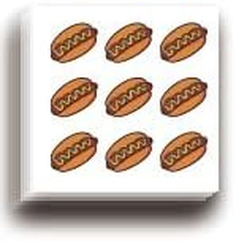 AHANDMAKER 400Pcs Self-Adhesive Planner Stickers, Hamburger Stickers FoodStickers Decals for Planner Calendar Scrapbook Crafting Party Decor Gift Bag Seal Theme Party Decor, 0.5 Inch in Saudi Arabia