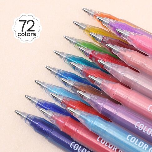 Glitter Gel Pens for Adult Coloring, 24 Colors Special Shining Multi Glitter Gel Pens Colored Set for Drawing, Doodling, Journaling & Creative Art Supplies in Saudi Arabia