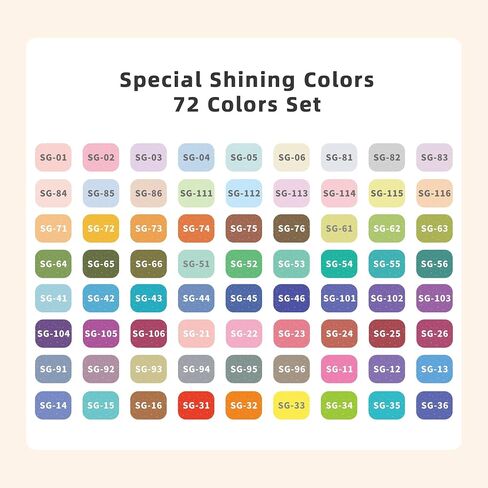 Glitter Gel Pens for Adult Coloring, 24 Colors Special Shining Multi Glitter Gel Pens Colored Set for Drawing, Doodling, Journaling & Creative Art Supplies in Saudi Arabia