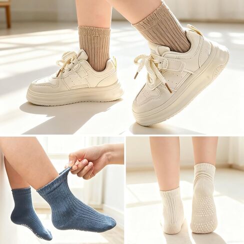 Baby Toddler Essentials Non-Slip Crew Socks for Unisex Boys Girls in Saudi Arabia