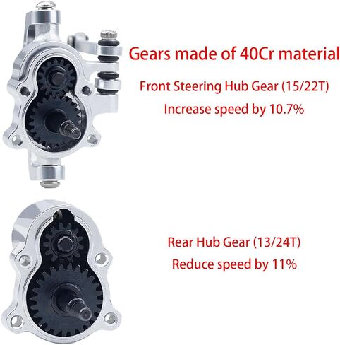 DJX CNC الألومنيوم RC محاور بوابة الأمامية والخلفية مجموعة +4 مم محاور كاملة كاملة ل 1/18 RC ROCK REDCAT ASCET-18 ترقيات أجزاء (أسود وأزرق) in Kuwait