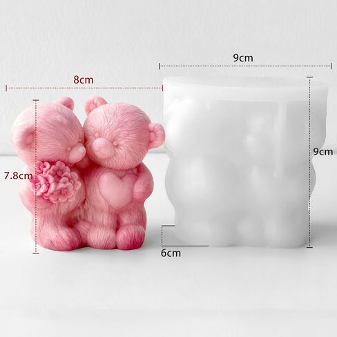 Christmas Deer Snowflake Santa Cylinder Candle & Resin Mold - Resin Casting Silicone Molds for Home Decor & Candle Making Wave Spiral Mold in Saudi Arabia