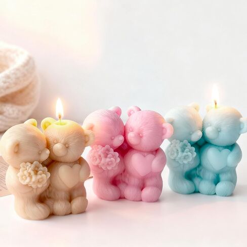 Christmas Deer Snowflake Santa Cylinder Candle & Resin Mold - Resin Casting Silicone Molds for Home Decor & Candle Making Wave Spiral Mold in Saudi Arabia