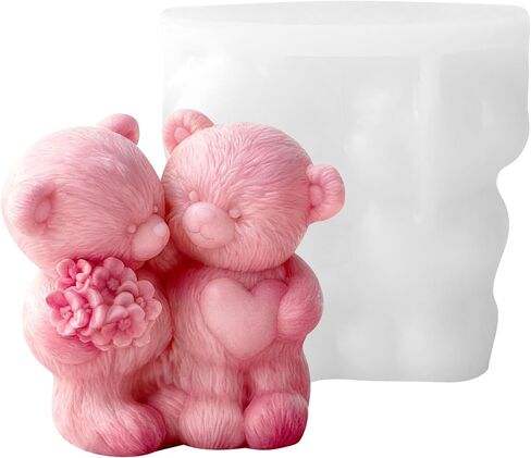 Christmas Deer Snowflake Santa Cylinder Candle & Resin Mold - Resin Casting Silicone Molds for Home Decor & Candle Making Wave Spiral Mold in Saudi Arabia