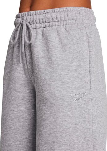 بنطال رياضي نسائي من Reebok ذو أرجل واسعة، مقاس قياسي، درزة داخلية 76.2 سم، نسيج قطن وبوليستر متوسط ​​الوزن in Saudi Arabia