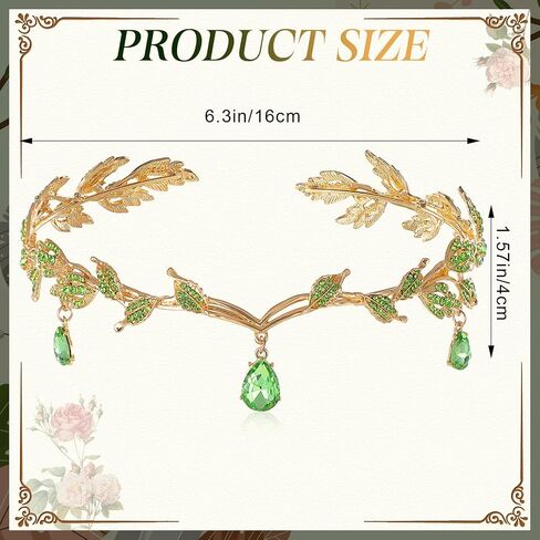Sasylvia 4 Pcs Wedding Jewelry Set for Women, Rhinestone Leaf Wedding Tiara Headband Crown Bridesmaid Necklace Dangle Earrings Bracelet for Pageants Prom Birthday, Silver in Kuwait