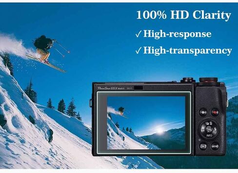 واقي شاشة لكاميرا Canon PowerShot V1، زجاج مقسى بصلابة 0.3 مم 9H، مضاد للخدش والفقاعات والغبار [3 عبوات] in Saudi Arabia