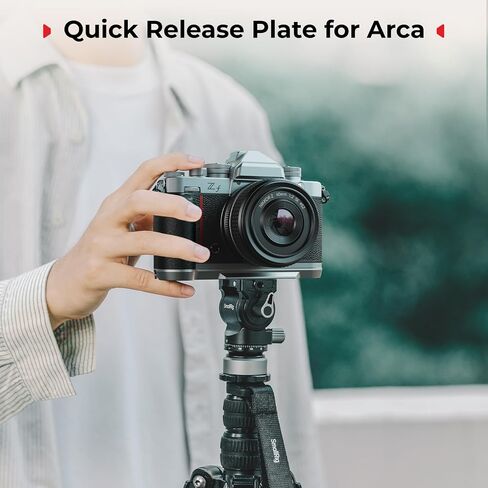 SmallRig Silicone L-Shape Grip for Nikon Z f Built-in Quick Release Plate for Arca and Wrist Strap Hole, Ergonomic Silicone Handgrip with 1/4"-20 Threaded Holes for Tripods (Silver) - 5706 in Saudi Arabia