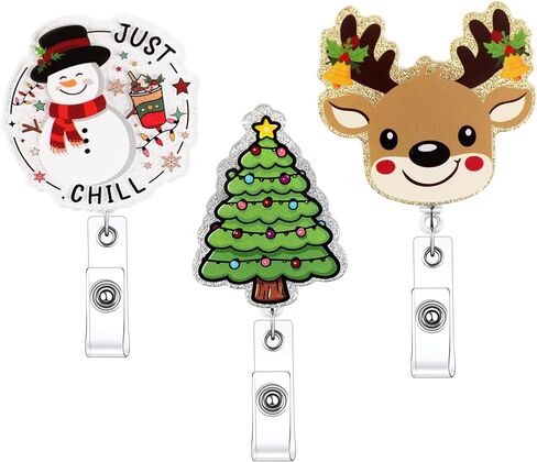 3 Pack Halloween Badge Reel Retractable with Alligator Swivel Clip Cute Holiday Badge Reels Funny Ghost Pumpkin ID Badge Holder for Nurse Student in Saudi Arabia