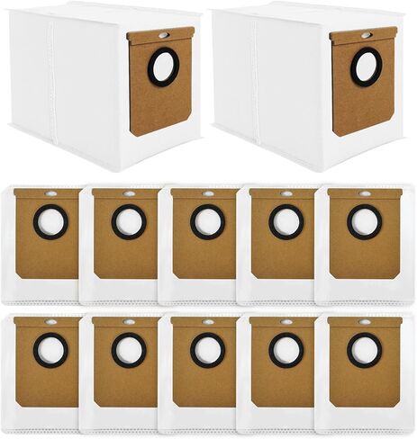 16 حزمة من أكياس الغبار البديلة تناسب مكنسة Eufy E25 Omni E28 Omni Robot، 3 طبقات مانعة للتسرب بديلة E25 أكياس غبار in Kuwait