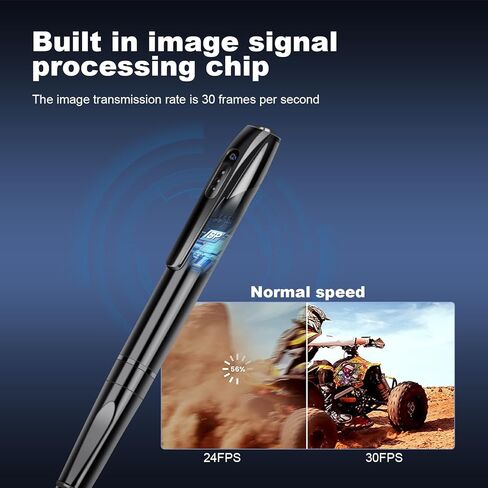 Mini Camera Pen, 1080P HD Security Camera, 64GB Storage, 150 Mins Use, USB Charging Pocket Cam, 5 Refills in Kuwait