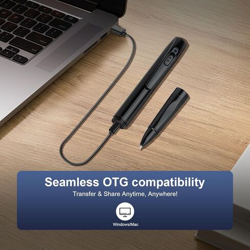 Mini Camera Pen, 1080P HD Security Camera, 64GB Storage, 150 Mins Use, USB Charging Pocket Cam, 5 Refills in Kuwait