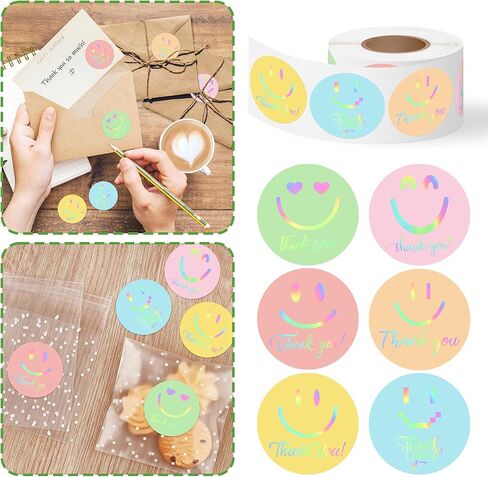 500pcs بوهو الشمس شكرا لك ملصقات لفة ثلاثية الأبعاد أشعة الشمس قوس قزح الملصقات الذاتية لذات أعمال التغليف الصغيرة الأظرف الهدايا حقائب الهدايا حول حفل عيد ميلاد الشمس in Saudi Arabia