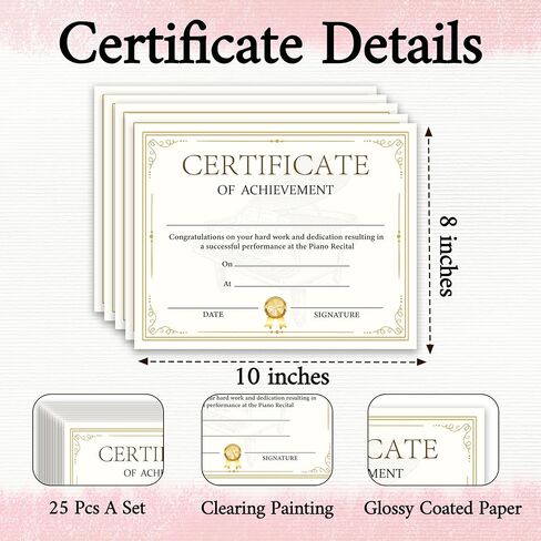 Attendance Certificates of Recognition, Super Star Award Certificates for Students, Certificate of Achievement, Back to School Teacher Supplies, Attendance Certificate Gifts for Kids, 25 Pcs (06) in Kuwait